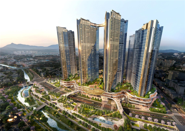 대전 유성 장대B구역 '디에이치 비아트'(The H Vie Art) 투시도. 재개발조합 제공