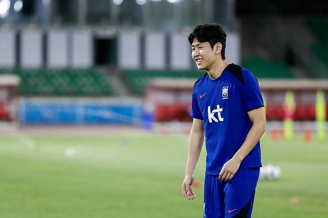 Al Fayhaa Stadium/ 남자A대표팀/ 2026 FIFA 북중미 월드컵 3차예선/ 한국 vs 이라크/ 이라크원정/ 훈련/ 이강인/ 사진 김정욱