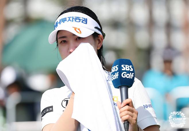 박민지 2024 셀트리온 퀸즈 마스터즈 FR 방송 인터뷰 눈물