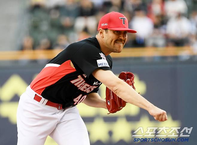 4일 잠실구장에서 열린 두산 베어스와 KIA 타이거즈의 경기. KIA 네일이 역투하고 있다. 잠실=박재만 기자 pjm@sportschosun.com/2025.06.04/