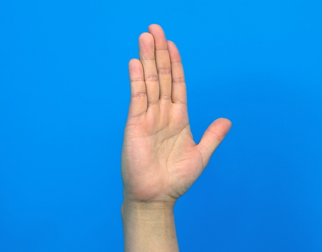 방아쇠 손가락에 좋은 운동법. 중 손가락 관절은 편 상태로 유지하면서 손가락 관절을 사진처럼 구부렸다가 펴는 동작을 틈나는 대로 10∼20회 반복한다. 강동경희대병원 제공