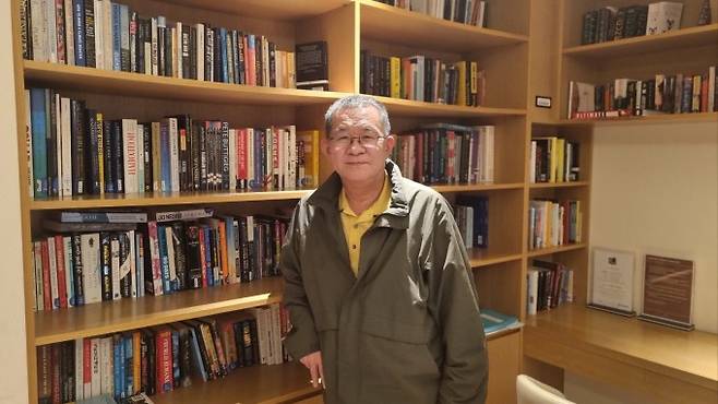 지난 5월 서울 중구 모처에서 만난 이영백 중국 푸단대 석좌교수. 이채린 기자