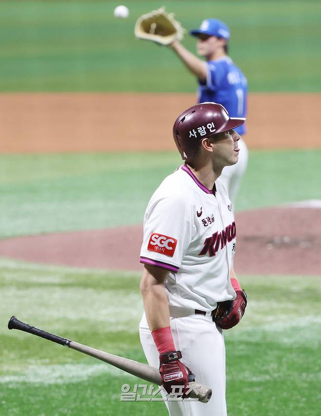 2025 KB0리그 프로야구 키움히어로즈와 삼성라이온즈의 경기가 22일 오후 서울 고척스카이돔에서 열렸다. 9회말 카디네스가 3구 삼진을 당하고 있다. 고척=김민규 기자 mgkim1@edaily.co.kr /2025.05.22/