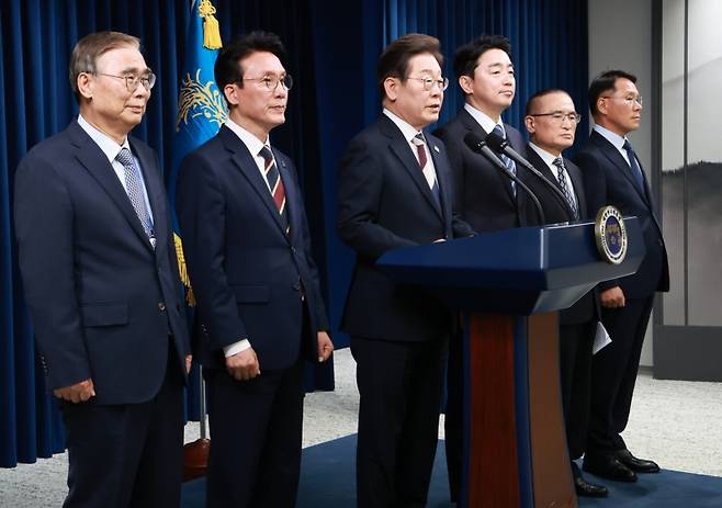 ▲ 이재명 대통령, 새 정부 첫 인사 발표 [연합뉴스]