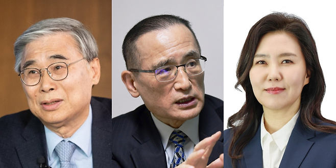 이재명 대통령은 4일 이종석 전 통일부 장관(왼쪽)을 국가정보원장에 내정했다. 안보실장에는 위성락 더불어민주당 의원(가운데), 대변인엔 강유정 민주당 의원은 임명했다.