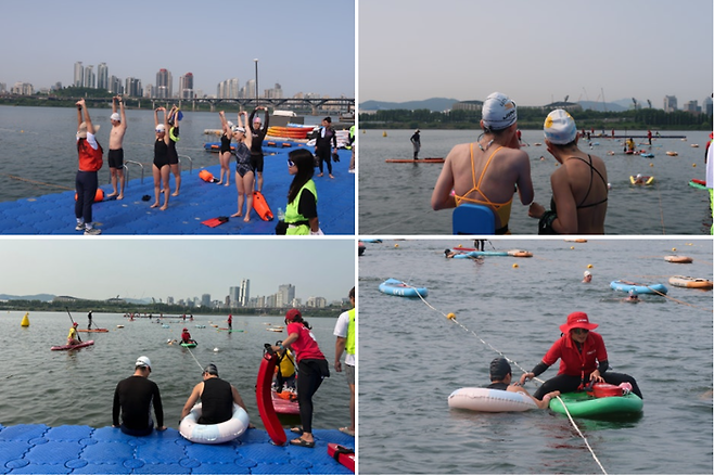 한강 수영/사진=김지은, 문서연 여행+ 기자