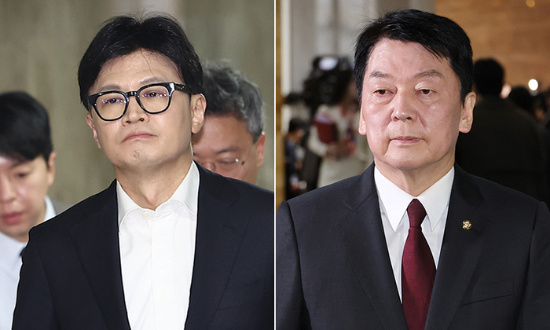 안철수 의원(오른쪽)과 한동훈 전 국민의힘 대표. (출처=연합뉴스)