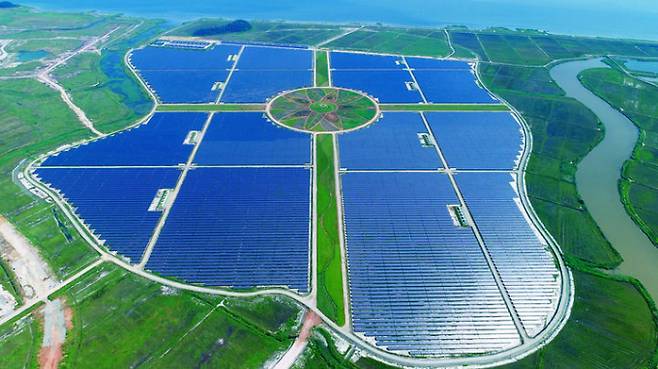 솔라시도 태양광발전소. /사진=BS그룹(뉴시스)