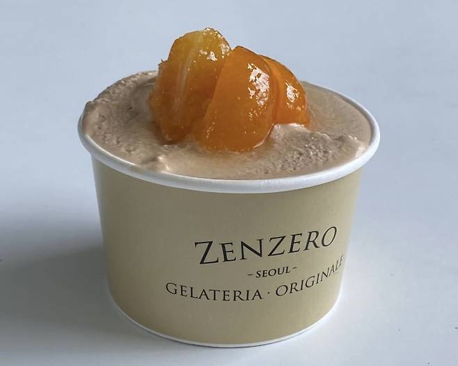 제철 식재료로 선보이는 젠제로 아이스크림. /사진=다이어리알