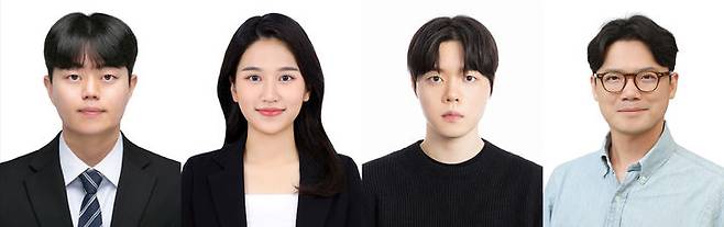(왼쪽부터) 동국대 전자전기공학과 박용진(석사), 임은진(석사과정 수료), 이승준 석사과정생, 김성준 교수. (사진=동국대 제공) *재판매 및 DB 금지