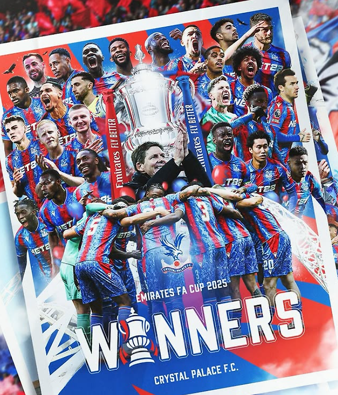 크리스탈 팰리스는 2024~2025시즌 FA컵 우승으로 UEL 출전권을 얻었다. 그러나 구단주의 복수클럽소유가 문제가 돼 27년만의 대륙대항전 티켓을 반납할 위기에 놓였다. 사진출처│크리스탈 팰리스 SNS