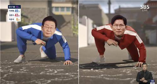 SBS 개표방송 [방송화면 캡처. 재판매 및 DB 금지]