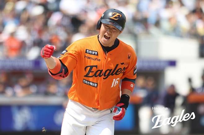 주먹 불끈 쥐는 하주석 [한화 이글스 제공. 재배포 및 DB 금지]