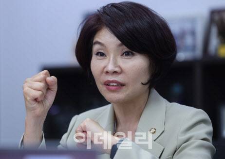 한정애 더불어민주당 의원. (사진=노진환 기자)