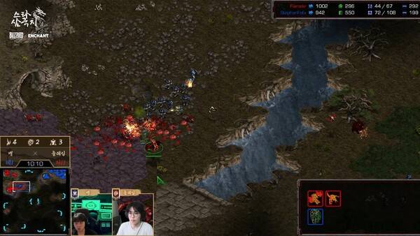 - 앞마당에서 뮤탈리스크를 모두 소진한 판단이 플레임의 패배로 이어졌다