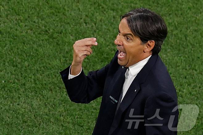 시모네 인자기 인터 밀란 감독이 알힐랄 사령탑으로 부임했다.ⓒ AFP=뉴스1