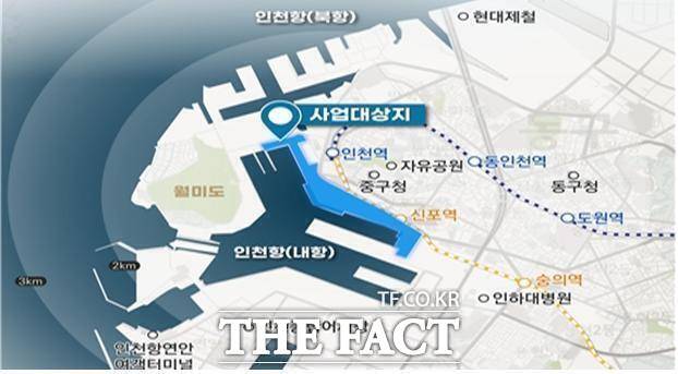 문화 공간으로 조성하게 되는 인천내항 1·8부두 재개발 사업 조감도. /인천항만공사