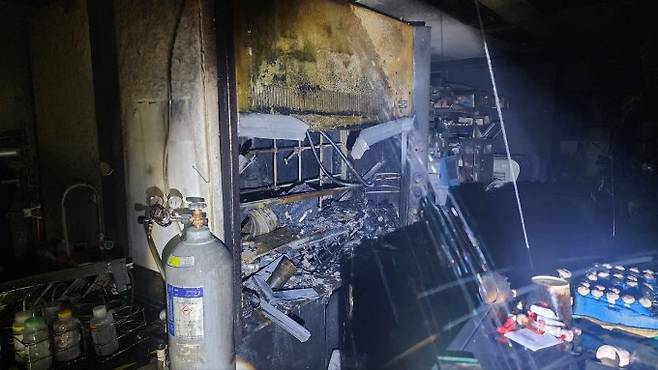 4일 폭발 사고가 발생한 KAIST 현장. 황 조사관 제공