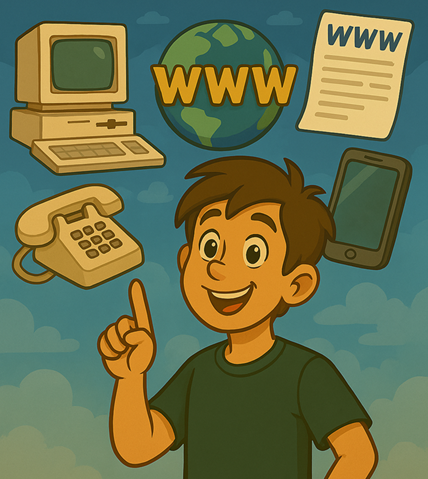 월드와이드웹 (AI로 이미지 생성)