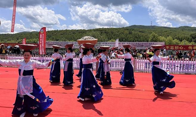 지난 2023년 중국 연변에서 열린 중국 조선족 생태·된장 오덕 문화절·된장 술 축제. 동북아평화연대 제공