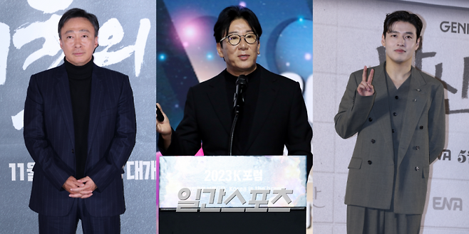 배우 이성민(왼쪽부터), 윤제균 감독, 배우 강하늘 / 사진=일간스포츠 DB