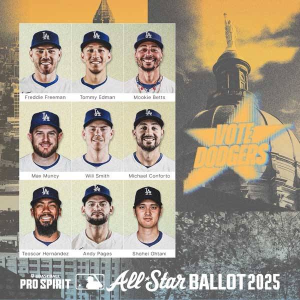 다저스 구단이 공식 소셜미디어에 올린 올스타 홍보 포스터. 사진= 다저스 공식 X