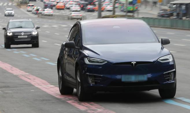 테슬라가 5월 수입차 판매량 1위에 올랐다. /사진=뉴시스