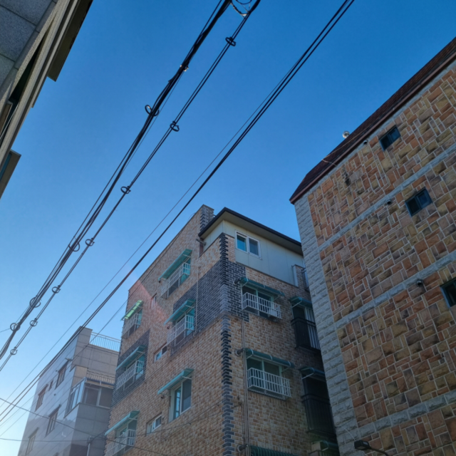 서울 금천구의 공중케이블 정비 후 모습. 금천구청 제공