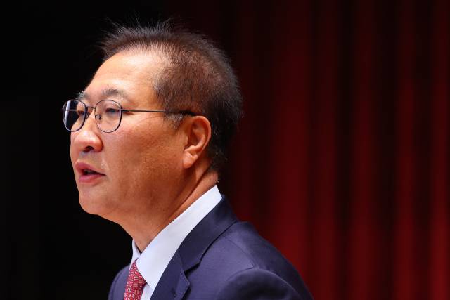 ▲박성재 법무부 장관이 5일 정부과천청사 법무부에서 열린 이임식에서 이임사를 하고 있다. ⓒ연합뉴스