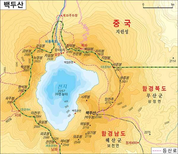 지도 안동립 동아지도 대표 제공. 지도 상의 등산로는 2010년대 초까지만 이용됐고 현재는 폐쇄됐다.