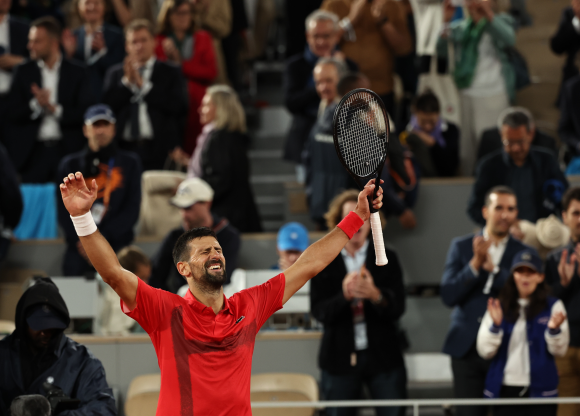 2025 프랑스오픈 4강에 진출한 노바크 조코비치. 파리 신화 연합뉴스