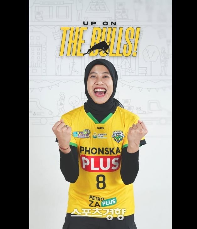 지난 4월 인도네시아 그레식 페트로키미아와 계약한 메가. 구단 공식 SNS