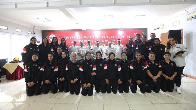인도네시아 여자 배구대표팀 선수단. 인니 배구협회 SNS