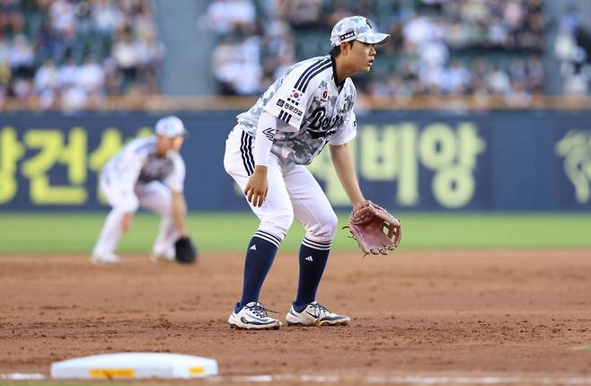두산 베어스 신인 내야수 박준순. /사진=두산 베어스 제공