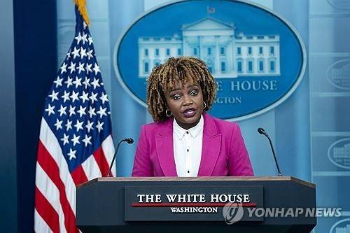 카린 장-피에르 전 백악관 대변인 [EPA=연합뉴스. 재판매 및 DB 금지]