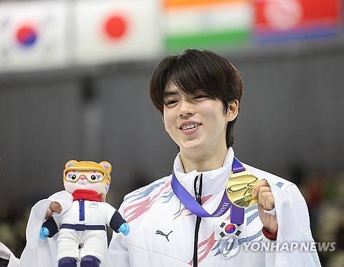 2025 하얼빈 동계아시안게임 남자 피겨 금메달 딴 차준환 [연합뉴스 자료 사진]