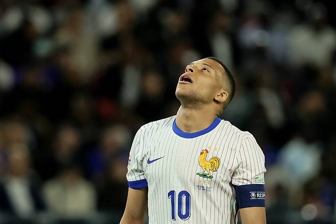 6일 스페인과 경기에 출전한 프랑스 축구 대표팀의 킬리안 음바페