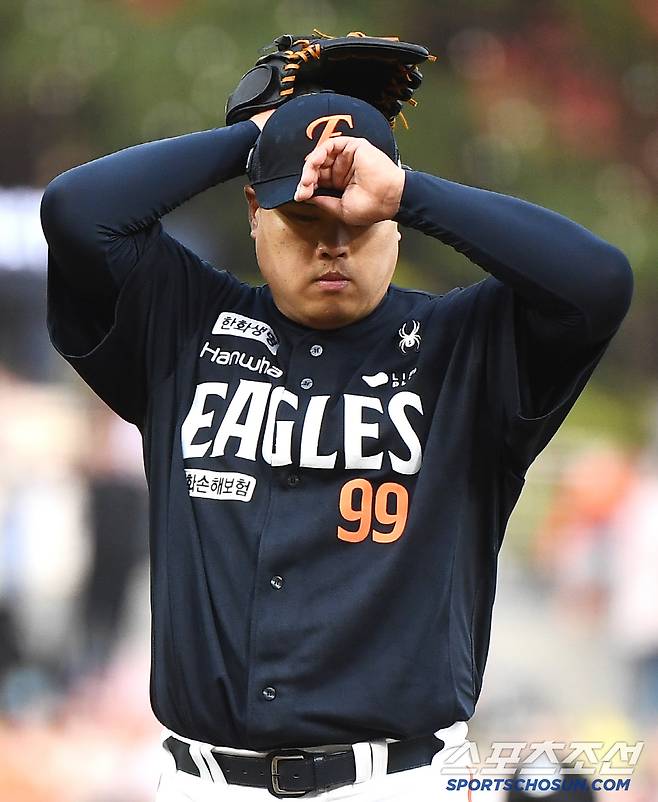 30일 창원 NC파크에서 열린 한화-NC전. 한화 선발 류현진이 투구하고 있다. 창원=정재근 기자 cjg@sportschosun.com/2025.5.30/