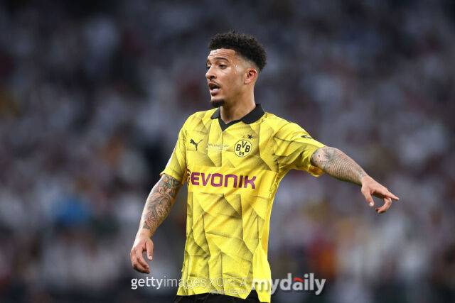 도르트문트 복귀 가능성이 제기된 제이든 산초. /게티이미지코리아