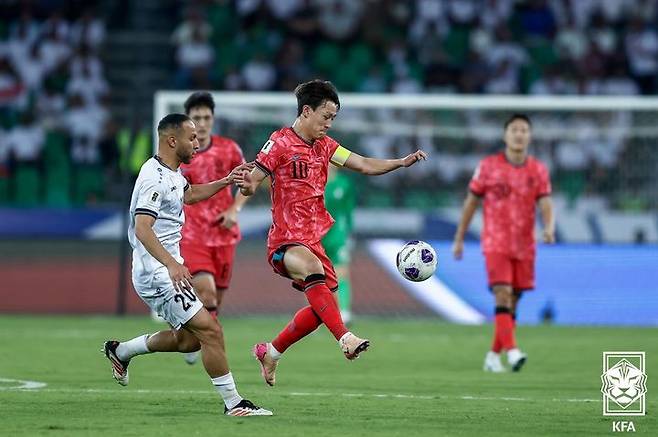 [서울=뉴시스]축구대표팀 이라크 원정 이재성. (사진=대한축구협회 제공)