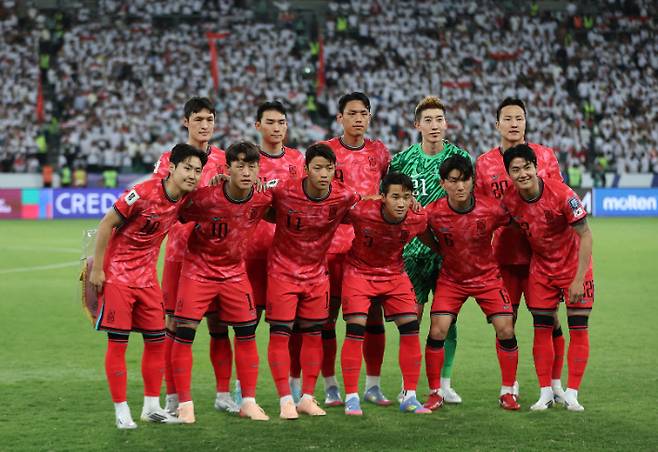 한국 축구 대표팀. 연합뉴스