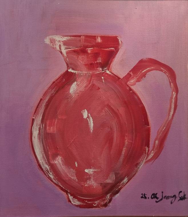 홍복 도예,  265.1 x 53.0cm, Acrylic on canvas