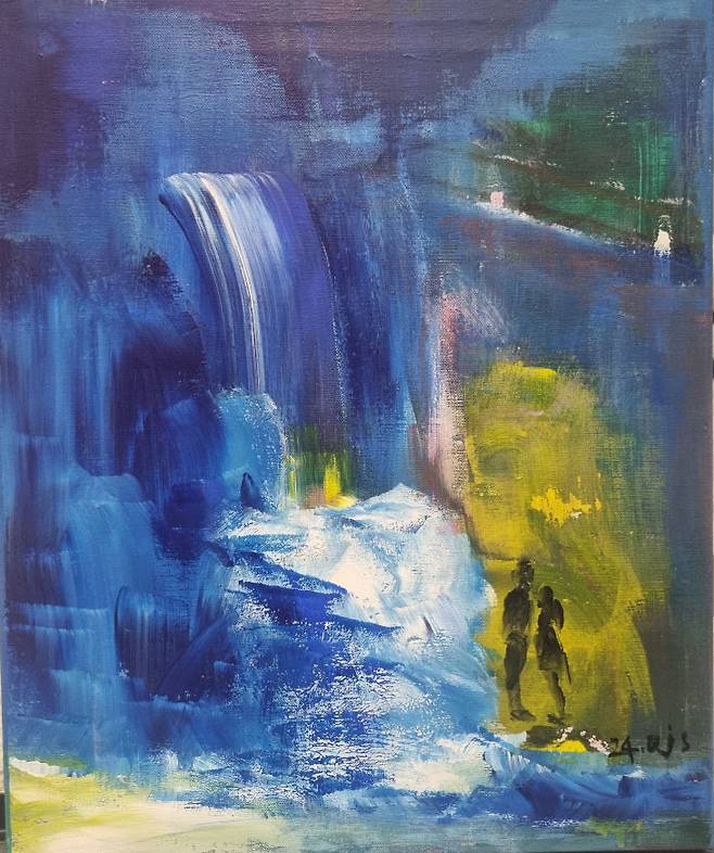 사랑,45.5 x 37.9cm, Acrylic on canvas