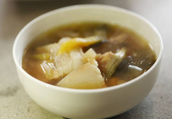 김미령씨가 만든 돼지국밥. 박미향 기자