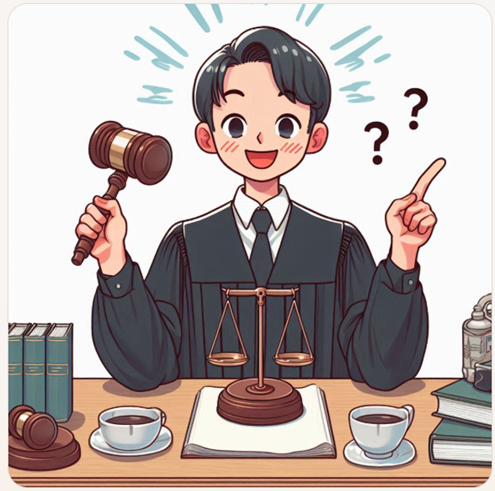 생성형 AI로 만든 판사 이미지