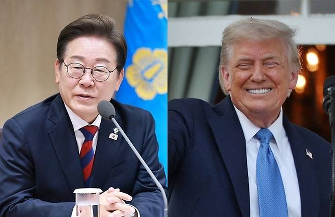 이재명 대통령과 도널드 트럼프 미국 대통령 [사진출처=연합뉴스/편집]