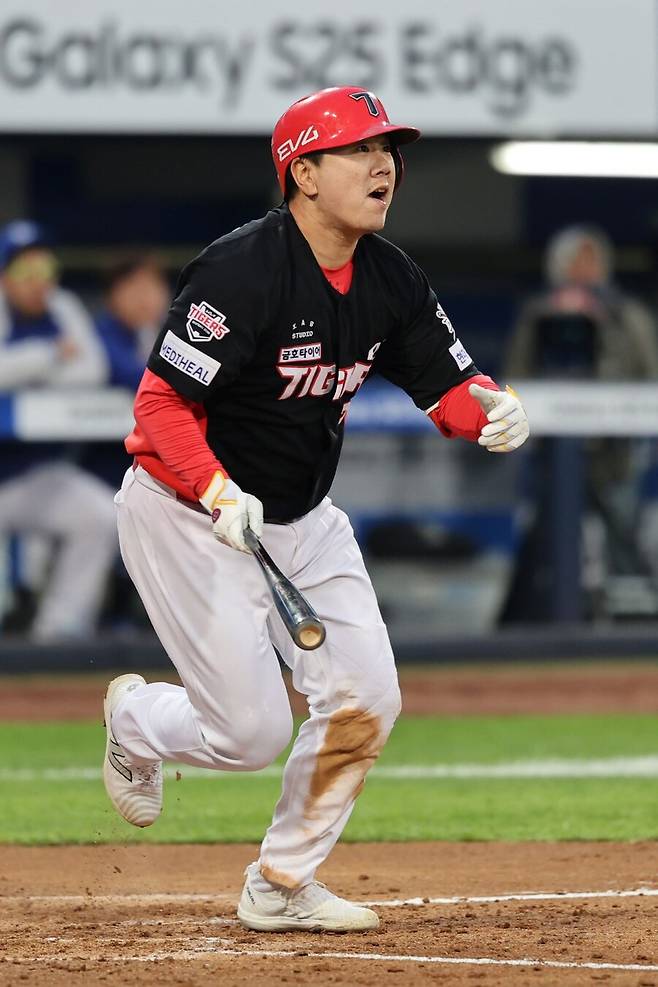 ▲ 원점으로 돌아가 경쟁에 임해야 하는 이우성 ⓒKIA타이거즈