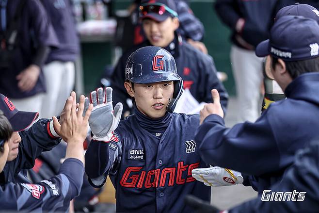 ▲ 전민재 ⓒ롯데 자이언츠