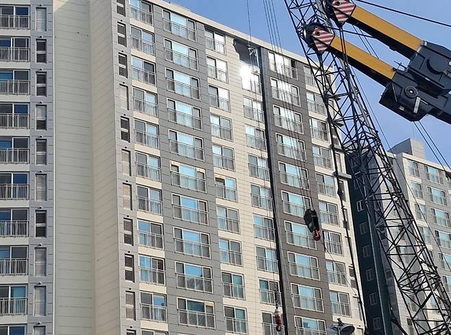 천공기 철거 작업 완료 [경기소방재난본부 제공]