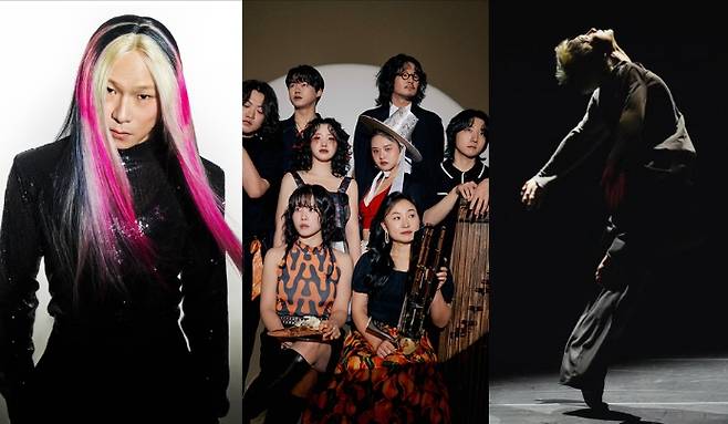 '전통의 대중화' 공연 (왼쪽부터) 이희문, 악당광칠, 기무간 [국립국악원 제공. 재판매 및 DB금지]